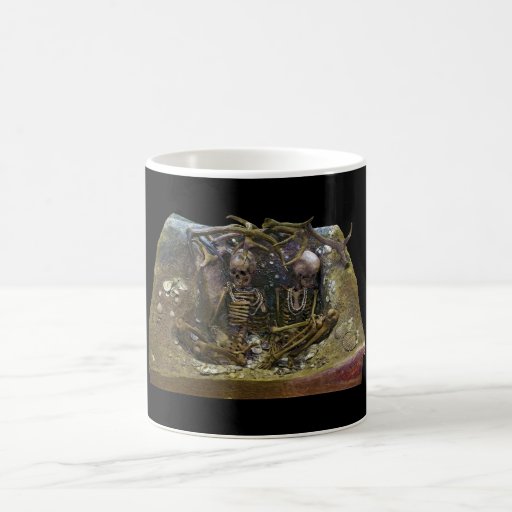Two Female Skeletons at the Tomb of Teviec Mugs