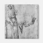 Two figures refrigerator magnet