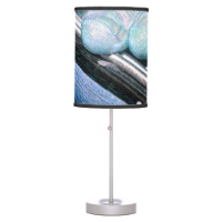 two fingers bass sparkle blue table lamp