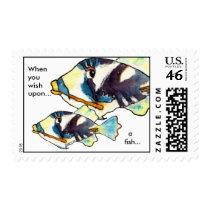 Two Fish Personalized Postage Stamps by lillyarts Two Fish Personalized Postage Stamps