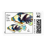 Two Fish Personalized Postage Stamps stamps