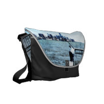 Two Fishing Poles messenger bags