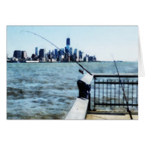 Two Fishing Poles cards