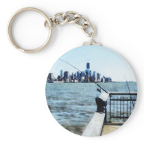 Two Fishing Poles keychains