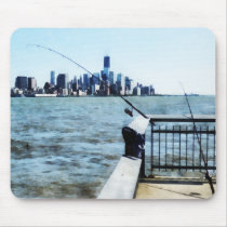 Two Fishing Poles mousepads