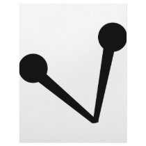 two fixing pins icon letterhead