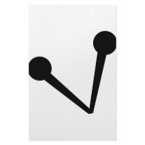 two fixing pins icon stationery