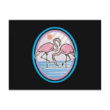 two flamingos design postcards by doonidesignsanimals two flamingos design postcards