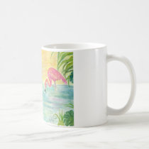 Two Florida Flamingos Watercolor Art mugs