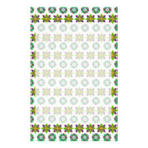Two Flower Design Stationery Paper