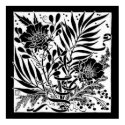 Two Flower Square (Inverted) poster posters