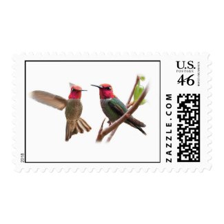 TWO FLYING JEWELS stamp