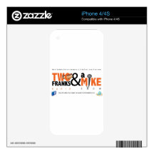 Two Franks & A Mike iPhone 4 Decals