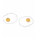 Two fried eggs t-shirts by apmercer Two fried eggs t-shirts