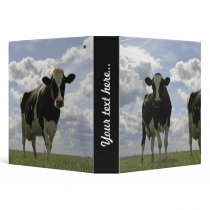 Two Friesian cows Vinyl Binders