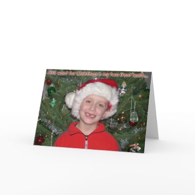Two Front Teeth Christmas Card by riajeann