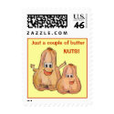 Two Funny  Butternut Squash Small Postage Stamps
