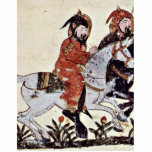 Two Galloping Horsemen By Irakischer Maler Um 1210 Cut Out