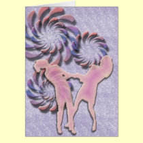 Two Gals and Swirls cards