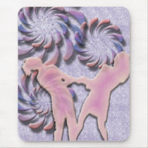 Two Gals and Swirls mousepads