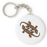 two geckos keychains