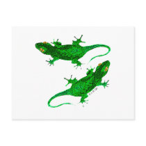 Two geckos postcards by jsoh Two geckos postcards