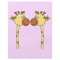Two Giraffes Close-up. Cartoon Personalized Flyer