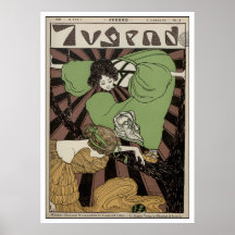 Two Girls - Art Nouveau Print