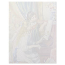 Two Girls At The Piano,  By Pierre-Auguste Renoir Letterhead