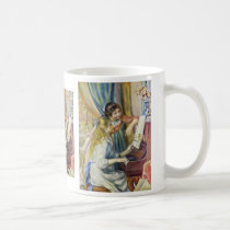Two Girls At The Piano,  By Pierre-Auguste Renoir mugs