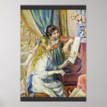 Two Girls At The Piano,  By Pierre-Auguste Renoir Poster