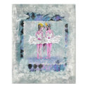 Two Girls Holding Ballet Shoes posters by cynthiasballetart Two Girls Holding Ballet Shoes posters