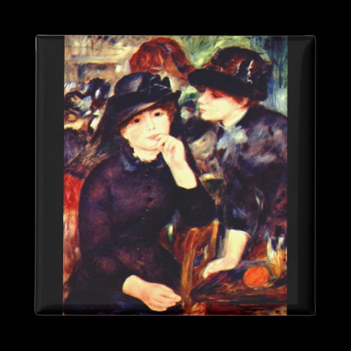 Two girls in black by Pierre Renoir Refrigerator Magnet
