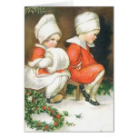 Two Girls in Holiday Attire