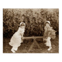Two Girls on a Seasaw posters