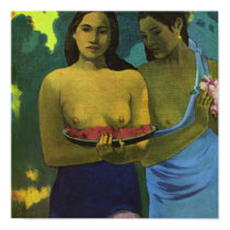 Two Girls, Paul Gauguin posters by masterpiecesofart Two Girls, Paul Gauguin posters