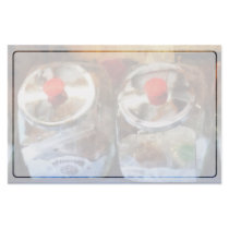 Two Glass Cookie Jars Stationery Paper