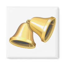 Two Gold Bells magnets