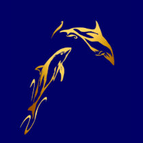 Two Gold Dolphins Shirts