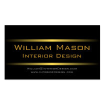 Two Gold Stripes Professional Business Card