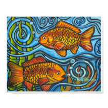 Two Goldfish posters by artpals Two Goldfish posters