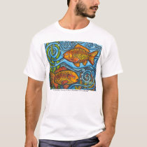 "Two Goldfish" t-shirts