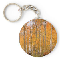 Two Grazing Horses In the Autumn Key Chain