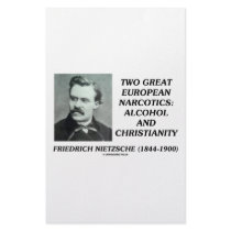 Two Great European Narcotics: Alcohol Christianity Stationery Paper