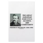 Two Great European Narcotics: Alcohol Christianity Stationery Paper