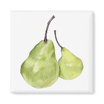 Two Green Pears Magnet