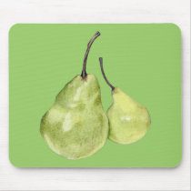 Two Green Pears Mousepad