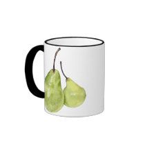 Two Green Pears Mug by floatinglemons Two Green Pears Mug