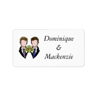 Two Grooms Address Label