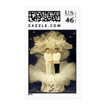 Two Grooms Cake Topper Stamps
